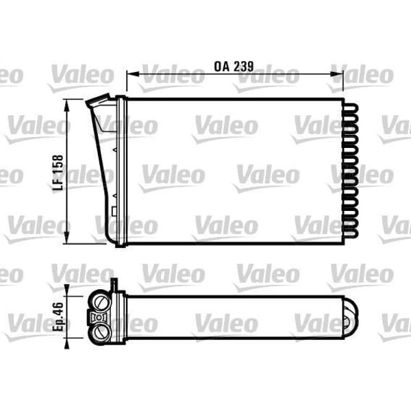 VALEO 812126 Kalorifer Radyatörü Omega B 94- 
