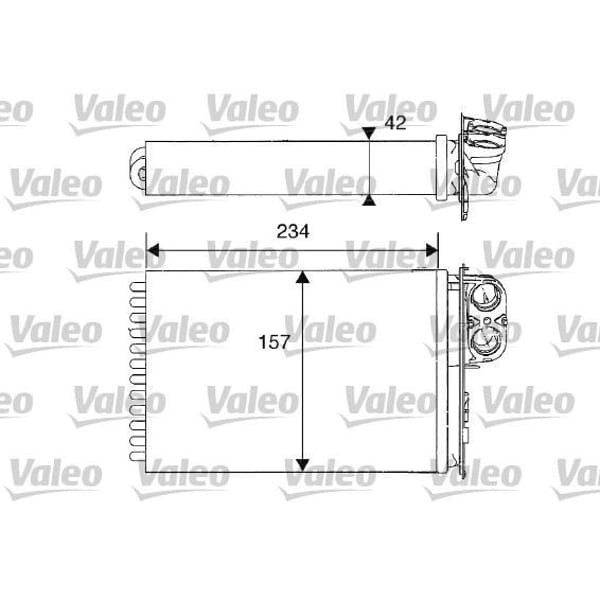 VALEO 812215 Kalorifer Radyatörü C5 00-