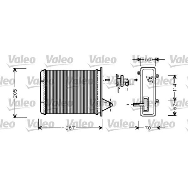 VALEO 812283 Kalorifer Radyatörü Palio 02- Siena 02- Albea 02- Strada 05- 