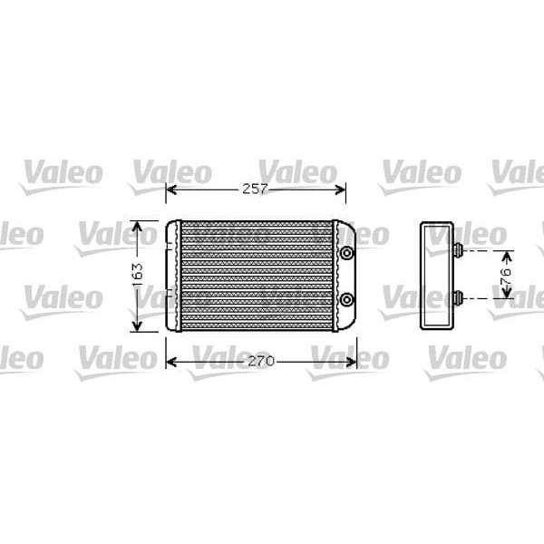 VALEO 812329 Kalorifer Radyatörü Bravo II 07- Stilo 01- 