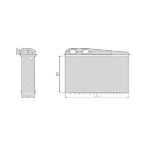 VALEO 812373 Kalorifer Radyatörü CLIO III 05- Modus 04- / Micra K12 02- 