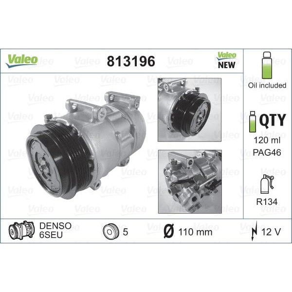 VALEO 813196 Klima Komprasoru W169 04-