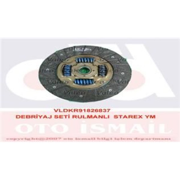 VALEO 826837 Debriyaj Seti Rulmanlı Starex Yeni Model H1 2.5 Td Yeni Model Hd107 
