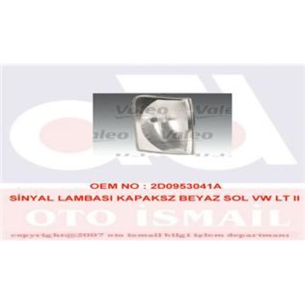 VALEO 87265 Sinyal Lambası Sol Lt35 96-03 Duysuz Beyaz 