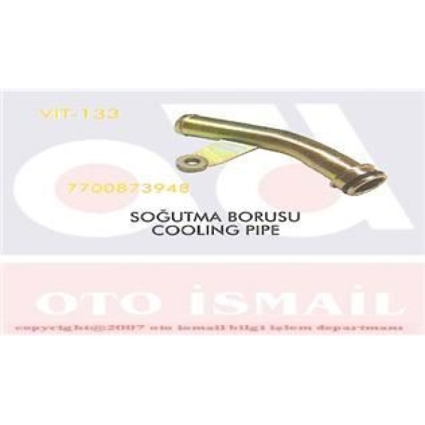 VITESSE 133 Soğutma Borusu Kangoo Megane Laguna 1.9D F8Q 1.8 16V F4P 2.0 8V F3R