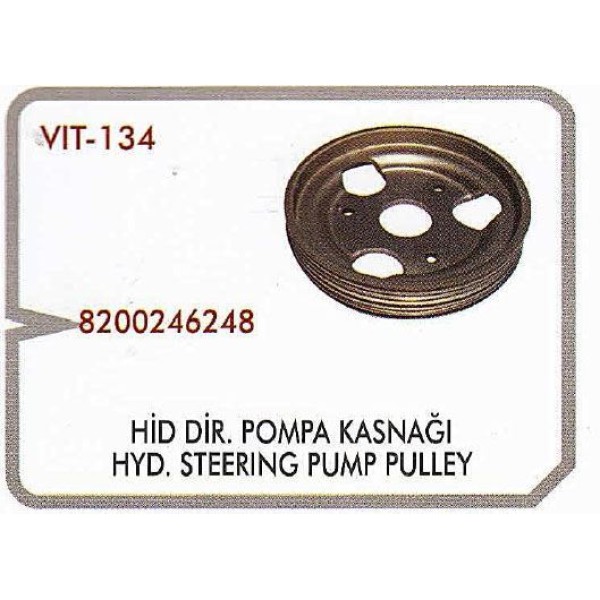 VITESSE 134 Direksiyon Pompa Kasnağı CLIO Kangoo 1.4 8V E7J K7J 1.6 8V K7M Hidrolik