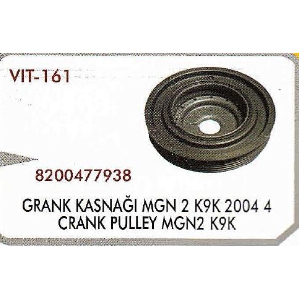 VITESSE 161 Krank Kasnağı Megane II K9K