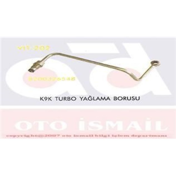 VITESSE 202 Turbo Borusu 1.5 DCI Yağlama