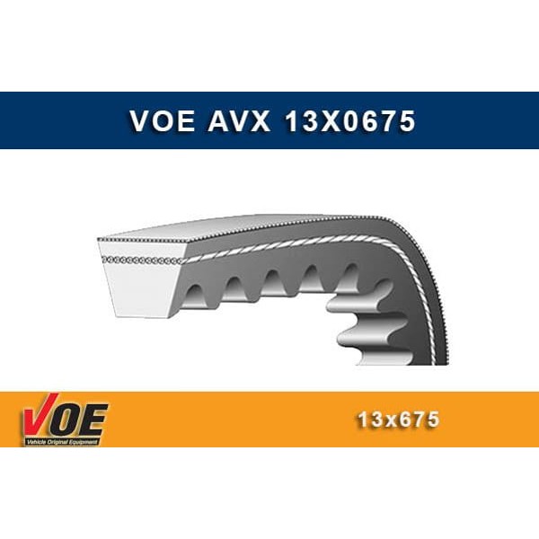 VOE RULM 13X0675 V Kayışı HyundaiMitsubishiNissan (13X675-13X0675)(13A0675)