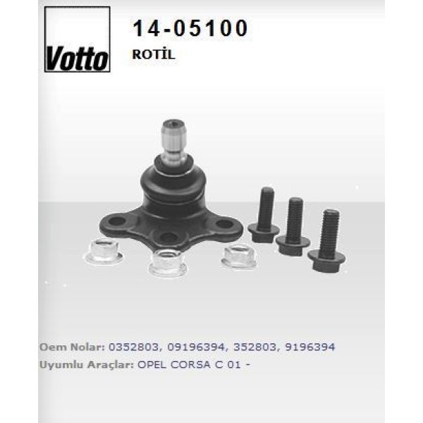 VOTTO 14-5100 Rotil Corsa C 00- Combo 01- Tigra 04-