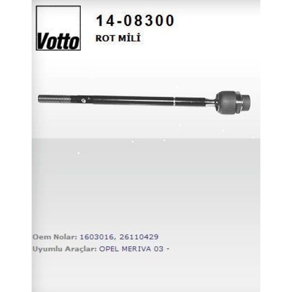 VOTTO 14-8300 Rot Mili Merıva 03- 