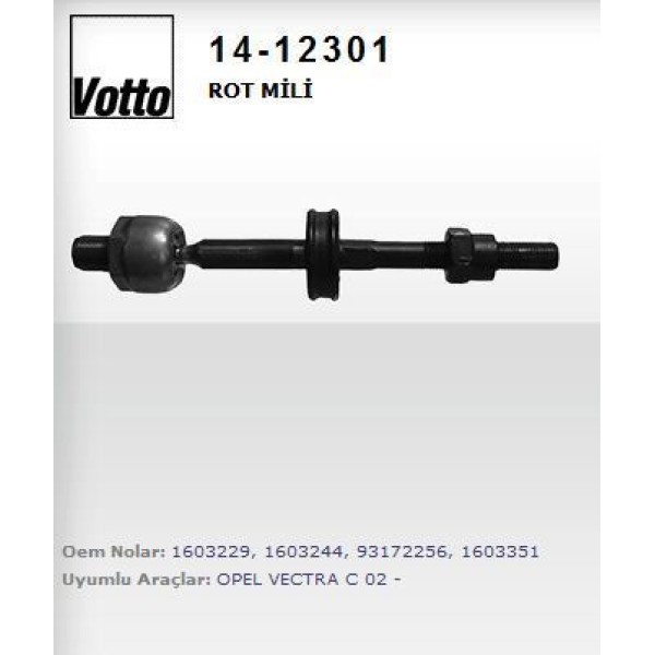 VOTTO 14-12301 Rot Mili Croma 05- / Vectra C 02- Sıgnum 03- / 9-3 04- 