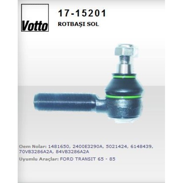 VOTTO 17-15201 Rot Başı Sol Dıs Transit 65-86 