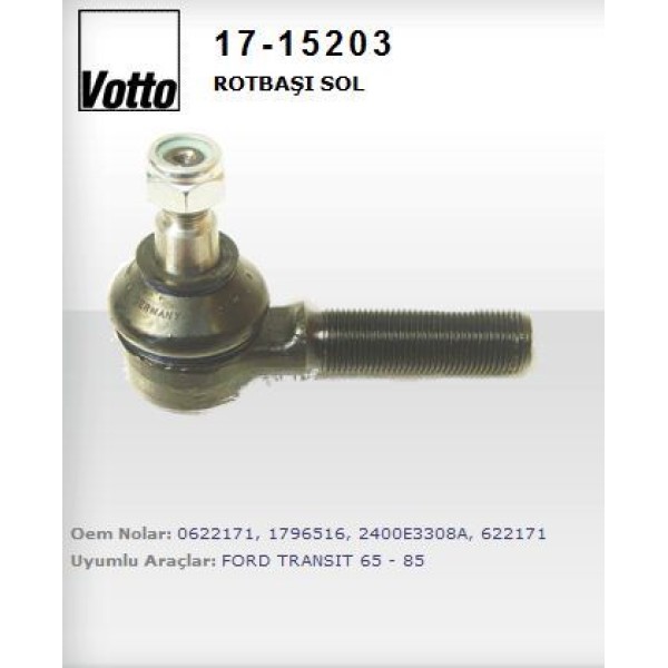 VOTTO 17-15203 Rot Başı Sol Transit 65-86