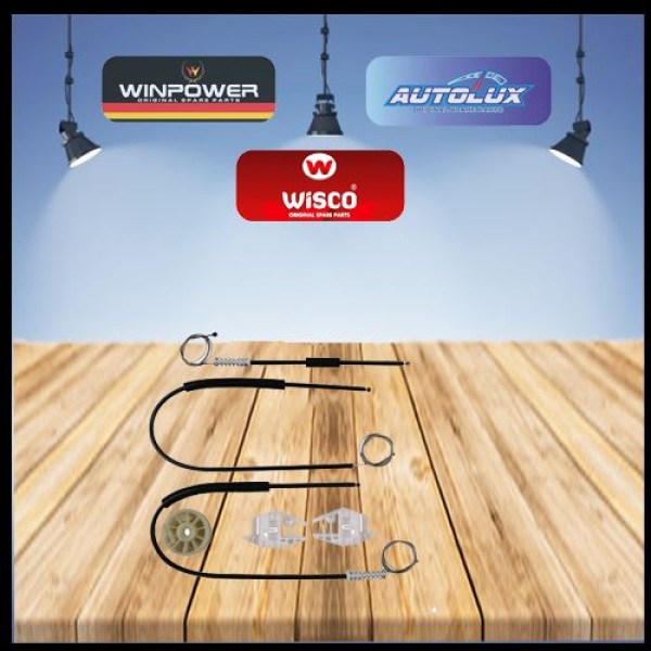 WISCO 126 Cam Kriko Tamir Takımı Ön Sağ VW Golf 5 Jetta 05-09 