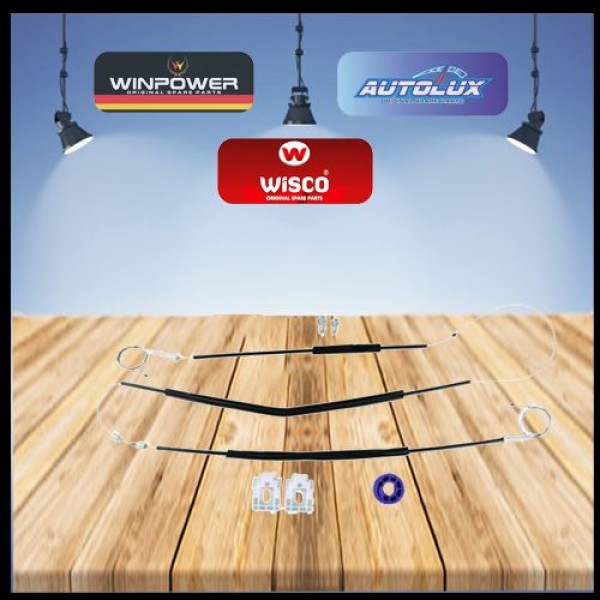 WISCO 143 Cam Kriko Tamir Takımı Ön Sol 4 Kapı Audi A3 96-04