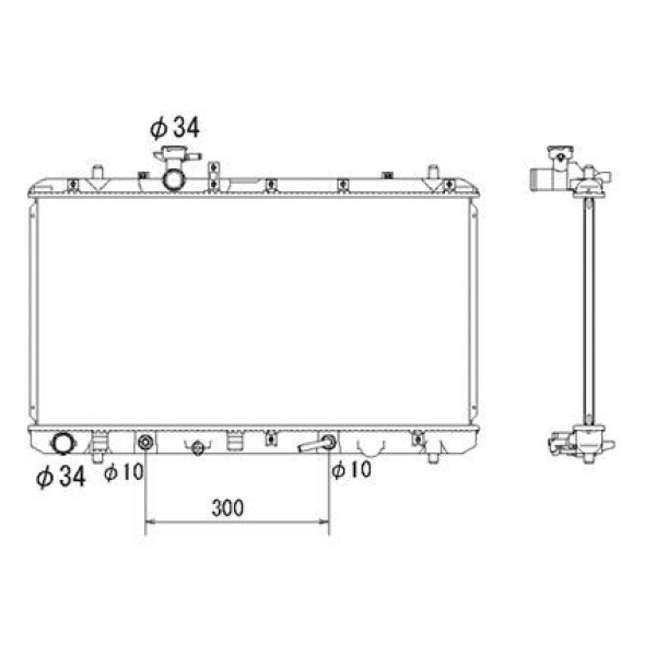 WISCO 17700-79J10 Su Radyatörü Brazıng At 375X710X16 Mm Suzuki Sx4 1.6. Fiat Sedıcı 07-