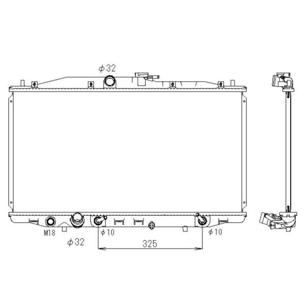 WISCO 19010-RBA-901 Su Radyatörü Brazıng At 375X713X16 Mm Honda Accord 2.0 03- 