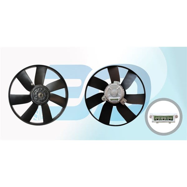 WISCO 1H0959455 Fan Motoru Davlumbazsız (390 Mm-4 Fıs-6 Kanat) VW Golf 3 1.6 1.8 92 -