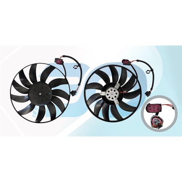 WISCO 1K0959455CN Fan Motoru Davlumbazsız (360 Mm-4- 3 Fıs-11 Kanat) VW Caddy 3 Golf 5 6 Plus Jetta