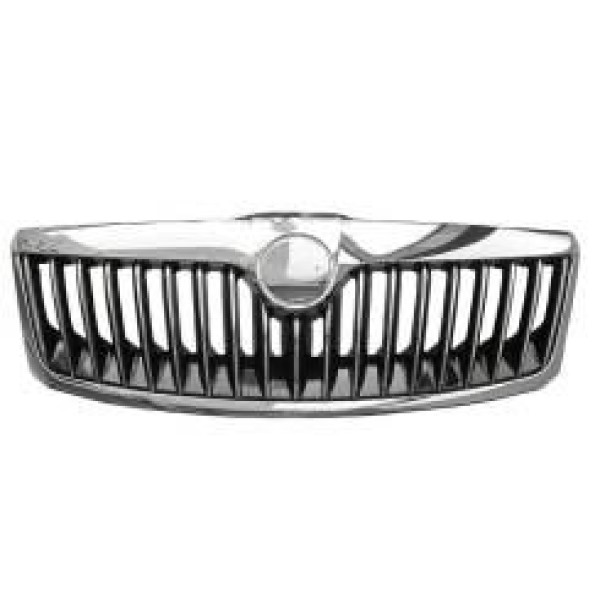 WISCO 1Z0853668A9B9 Panjur Siyah Petek - Krom Çerçeve Skoda Octavia 09-13