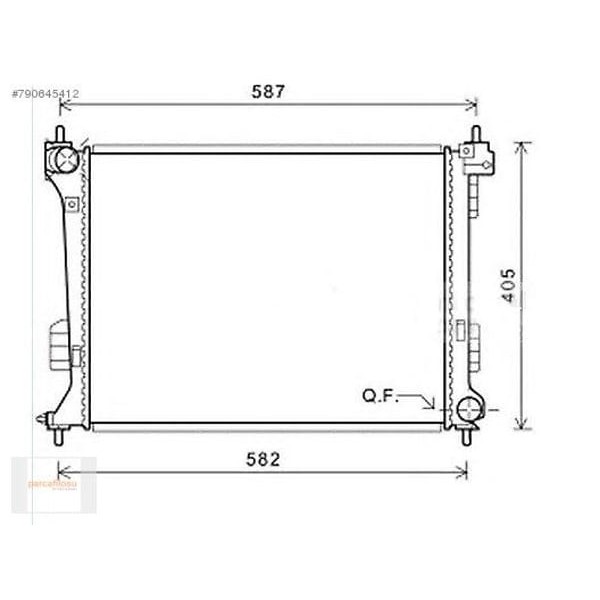 WISCO 25310-1J000 Su Radyatörü Brazıng Mt 378X500X16 Mm Hyundai I20 1.4. 1.6 08- 