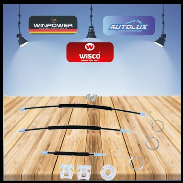 WISCO 367 Cam Kriko Tamir Takımı Ön Sol 4 Kapı VW Golf3 92-98