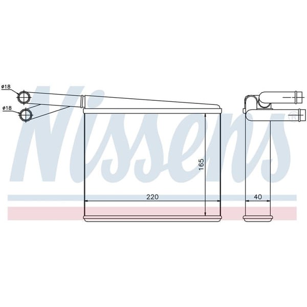 WISCO 38356101 Kalorifer Radyatörü Brazıng Mt-At 170X222 Mm Mercedes-Benz Sprinter 2 3 4 208 Cdı 208 