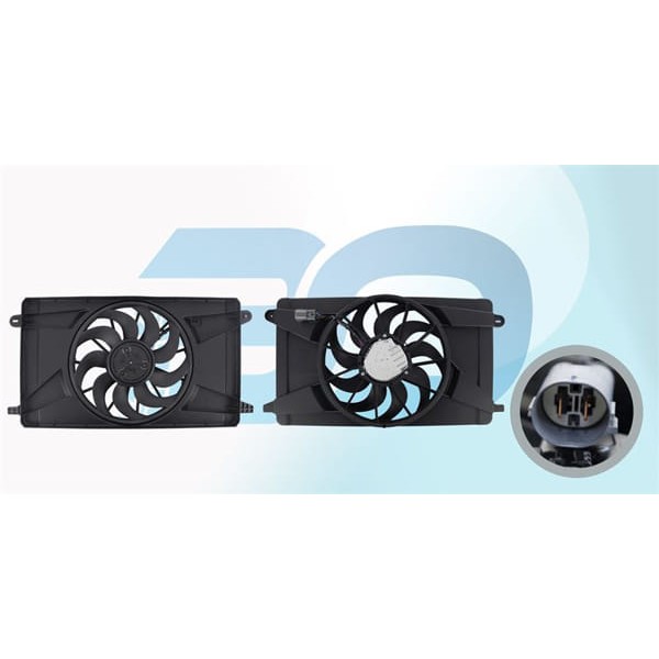 WISCO 39009027 Fan Motoru Davlumbazlı (400 Mm-4 Fıs-9 Kanat) Opel Astra K B14Xe 16 - 