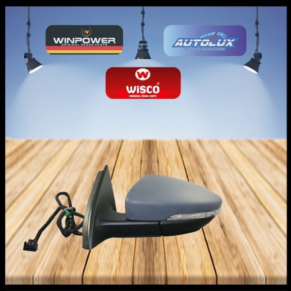 WISCO 3AA8575089B9 Ayna Sağ Ele-Isı-Sın-Ast-Kon 6 Pin VW Passat 10 - 