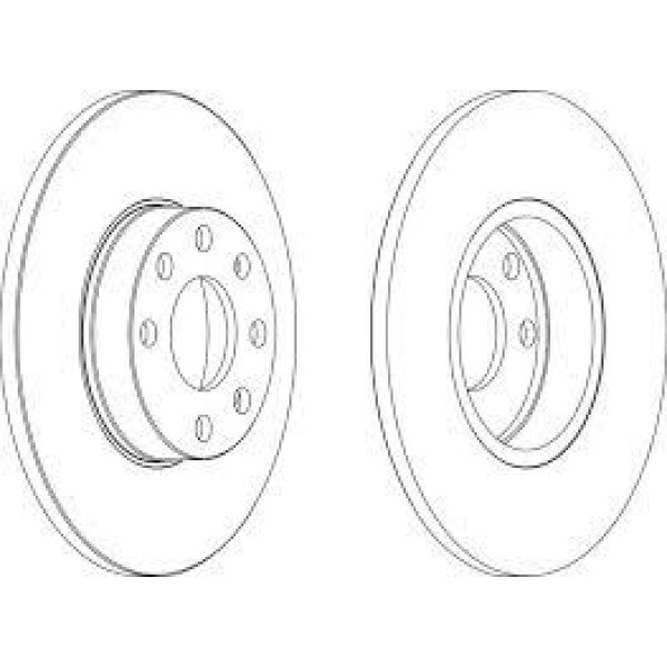 WISCO 569058 Fren Diski Ön Opel Astra G 1.2 16V 98 - 