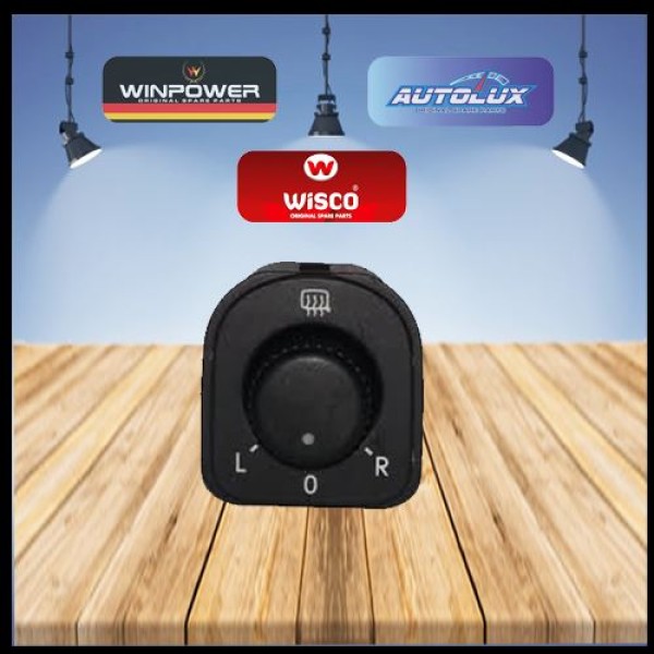 WISCO 5ND959565B Ayna Ayar Düğmesi Krom VW Golf5 6 Jetta Passat 