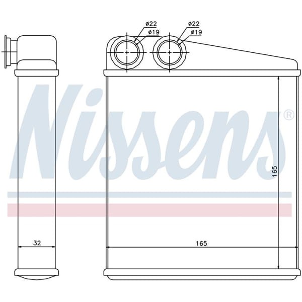 WISCO 7701208766 Kalorifer Radyatörü Brazıng Mt-At 167X171X35 Mm Nissan Micro C-C 3 Renault CLIO 1.2 