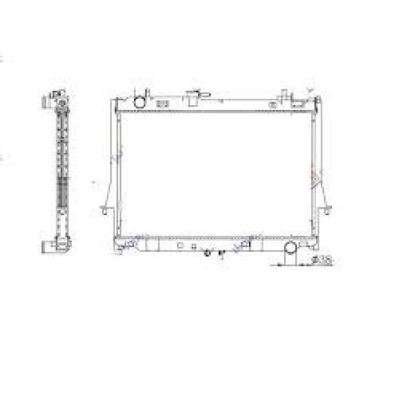 WISCO 8981372764 Su Radyatörü Brazıng At 500X648X26 Mm Isuzu D-Max 2.5Td 12- 
