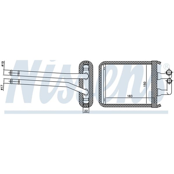 WISCO 97138-7000 Kalorifer Radyatörü Brazıng Mt-At 183X150 Mm Kia Picanto 1.0 1.1 CRDI 04 - 