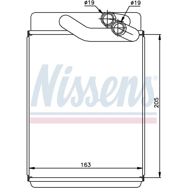 WISCO 97227-3A000 Kalorifer Radyatörü Brazıng Mt-At 166X170X42 Mm Hyundai Trajet 2.0 CRDI 00 -