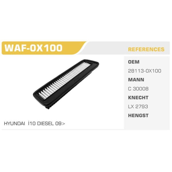 WINKEL WAF-0X100 Hava Filtre İ10 Dizel 09- 