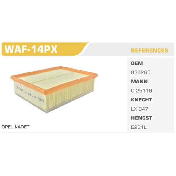 WINKEL WAF-14PX Hava Filtresi Kadett E 89-94 1.7D