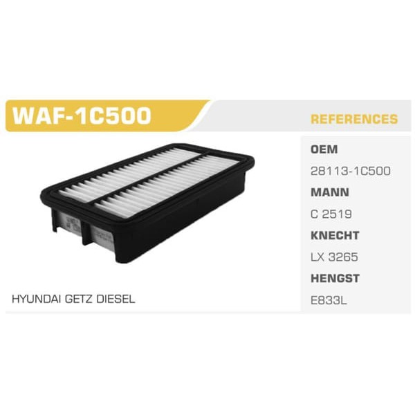 WINKEL WAF-1C500 Hava Filtresi Getz Dizel