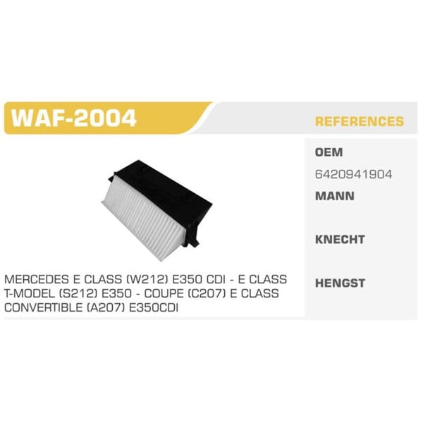 WINKEL WAF-2004 E 350 - E-Class Coupe (C207) - E 350 Cdı - E-Clas