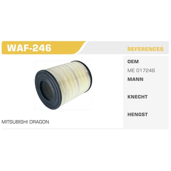 WINKEL WAF-246 Hava Filtresi Canter 659-Turbo 