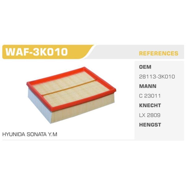 WINKEL WAF-3K010 Hava Filtresi Sonata 06- 2.0 2.4