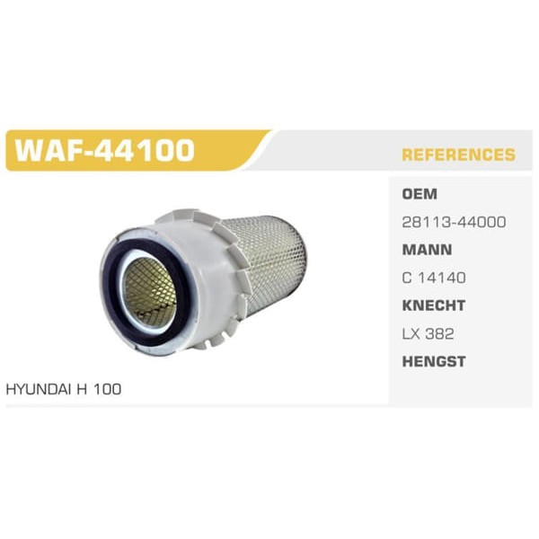 WINKEL WAF-44100 Hava Filtresi H100 Mınıbüs H100 95- / L300 2.5 D 78Hp 