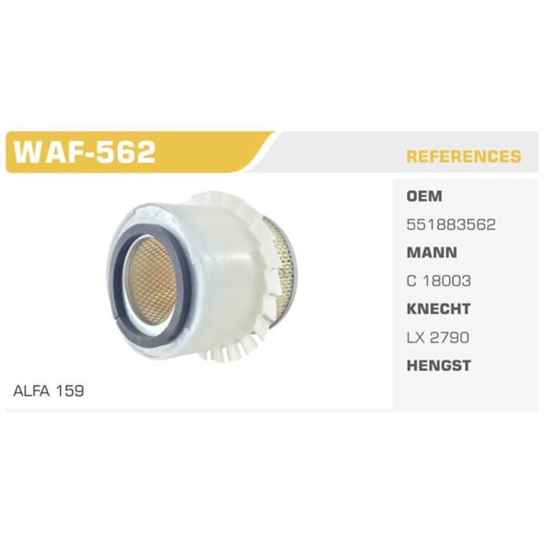 WINKEL WAF-562 Hava Filtresi L-200 Eski Model 