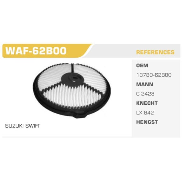 WINKEL WAF-62B00 Hava Filtresi Swift 1,0 90-98 C2428 