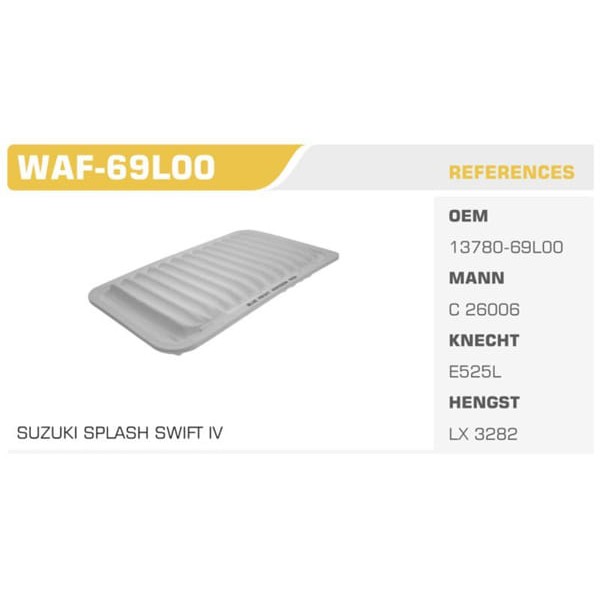 WINKEL WAF-69L00 Hava Filtresi Agila 10- 1.2 / Swift 10- 