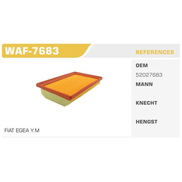 WINKEL WAF-7683 Hava Filtresi Egea 16- 1.6 Mjtd 