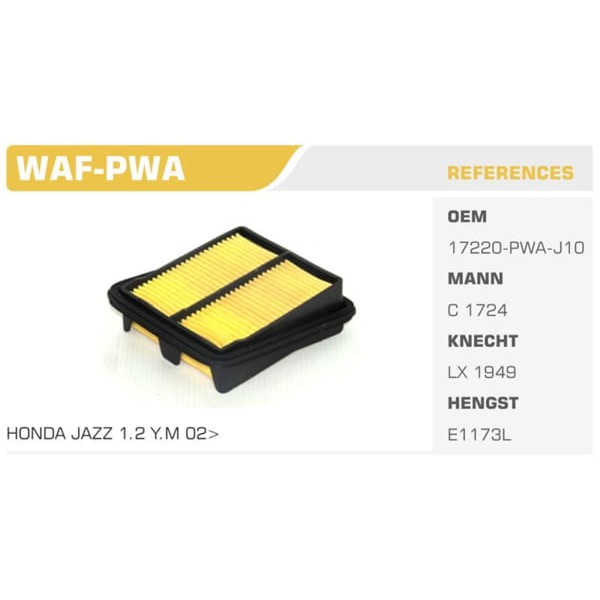 WINKEL WAF-PWA Hava Filtresi Jazz 06-