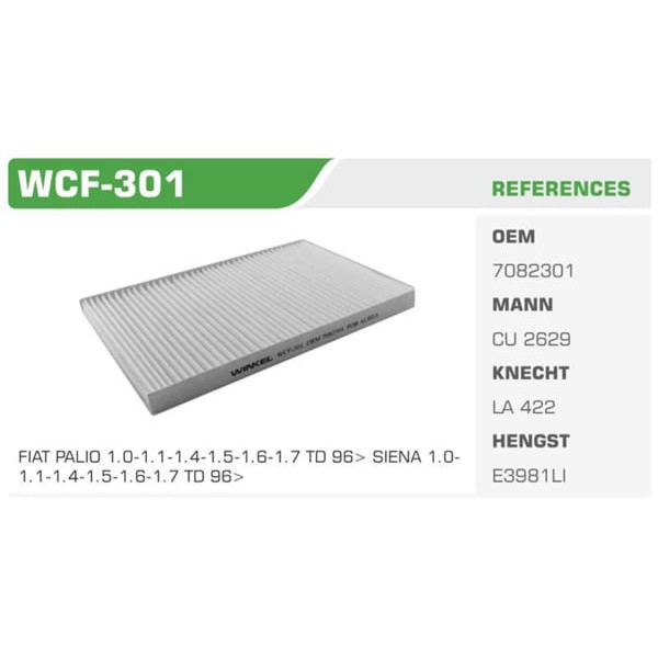 WINKEL WCF-301 Polen Filtresi Palio Albea 