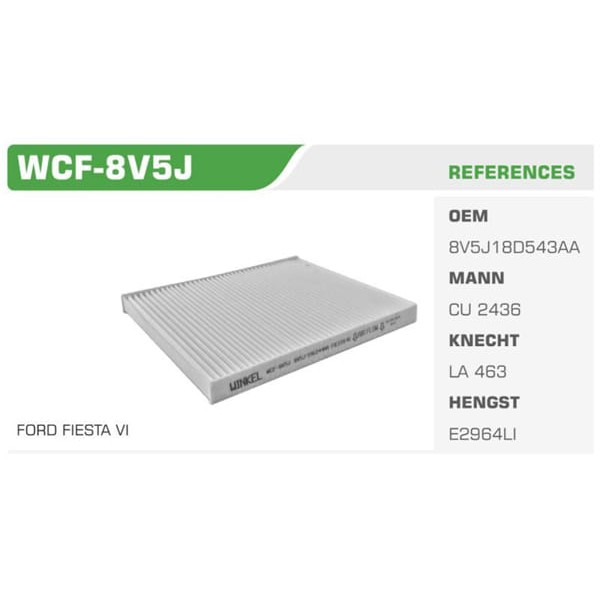 WINKEL WCF-8V5J Polen Filtresi Fiesta VI 08- B-Max 12- Ka 16- Transit Tourneo Courier 14- Ecosport 1